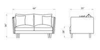 MARIO | 2 SEATER SOFA