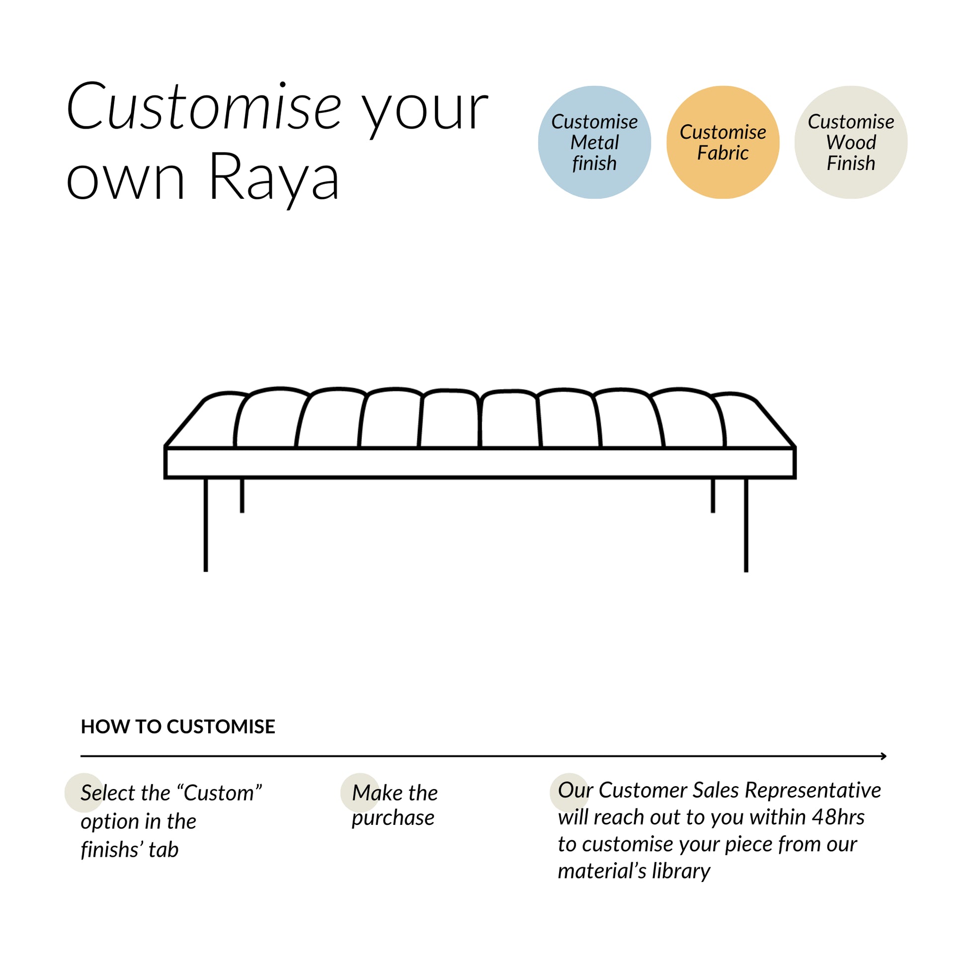 RAYA OTTOMAN BENCH