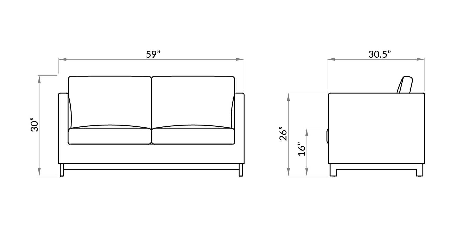 PABLO | 2 SEATER SOFA