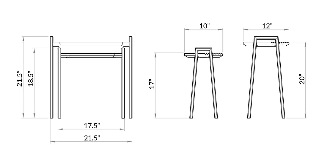 PETRA - PRIMO NESTING TABLE